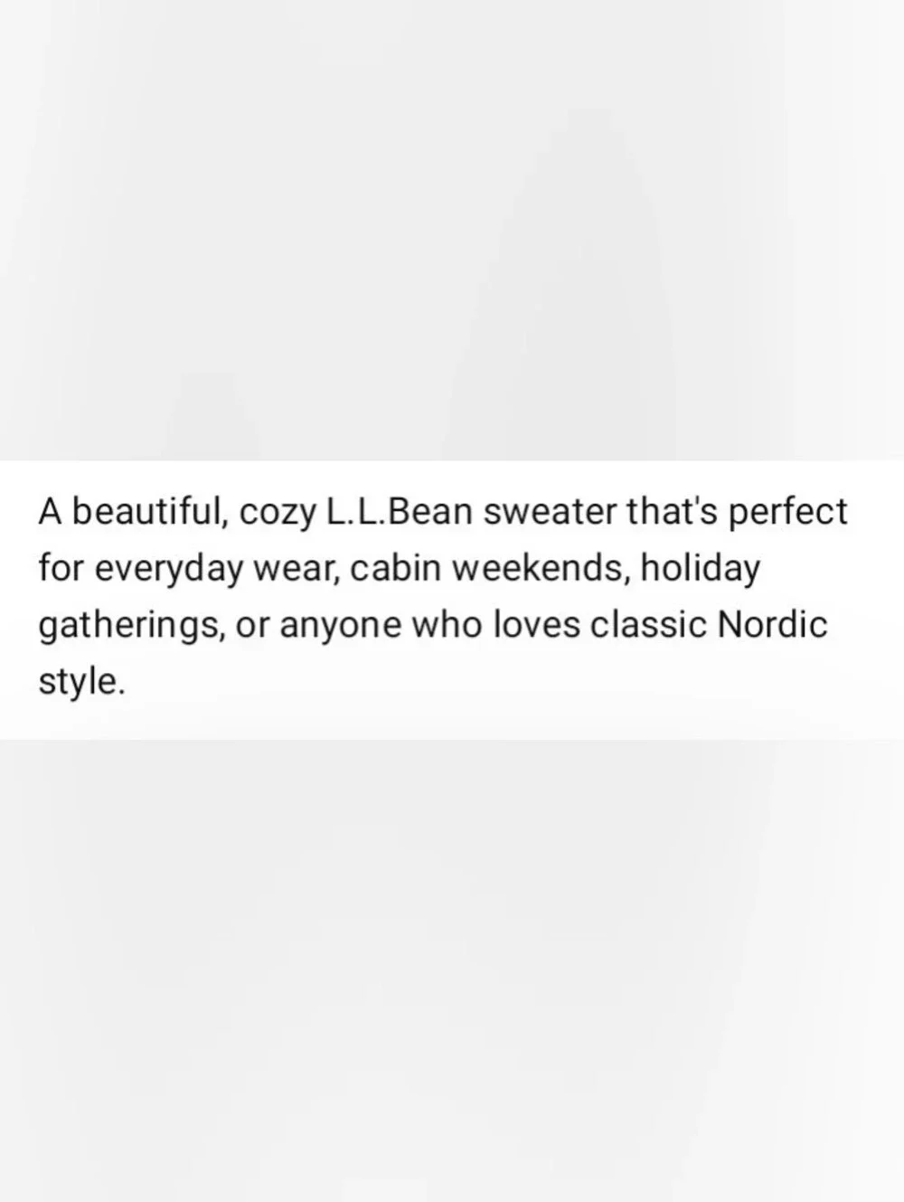 Vintage LL Bean Nordic Fair Isle Sweater Heavyweight Cotton Henley Size XL - Picture 11 of 12